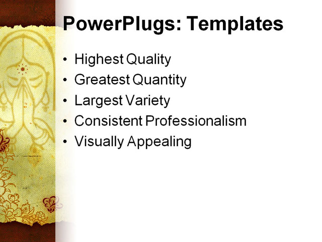 PowerPoint Template - middle, east multi, layer - Print Slide