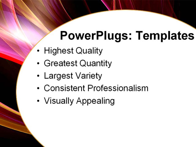 PowerPoint Template - abstract, magenta, black - Print Slide