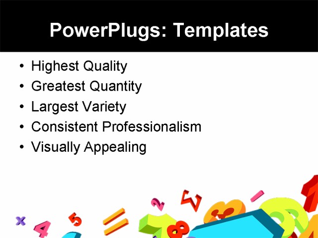 PowerPoint Template - education, children, art - Print Slide