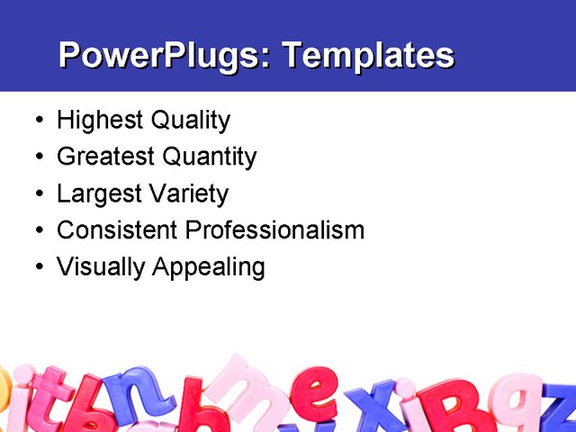 PowerPoint Template - education, children, abstract - Print Slide