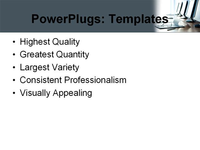 PowerPoint Template - business, computer, communication - Print Slide