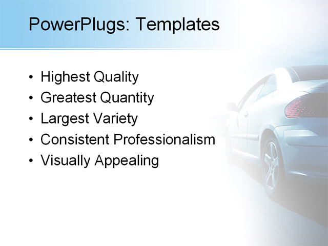 PowerPoint Template - car, cars, speed - Print Slide