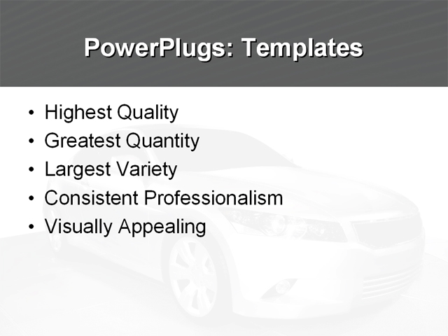 PowerPoint Template - auto, automobile, car - Print Slide