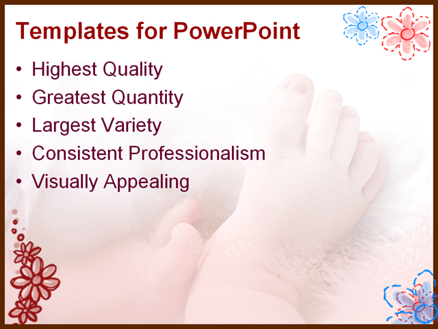 PowerPoint Template - baby, beauty, cute - Print Slide