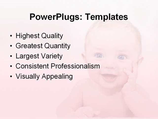 PowerPoint Template - baby, art, colorful - Print Slide