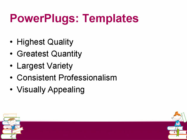 PowerPoint Template - children, education, art - Print Slide