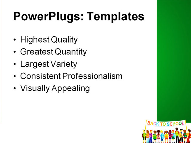 PowerPoint Template - back to school, advertising, art - Print Slide