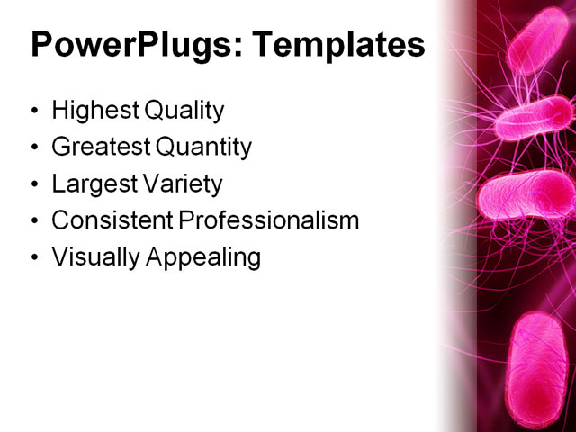 PowerPoint Template - bacteria, abstract, attack - Print Slide