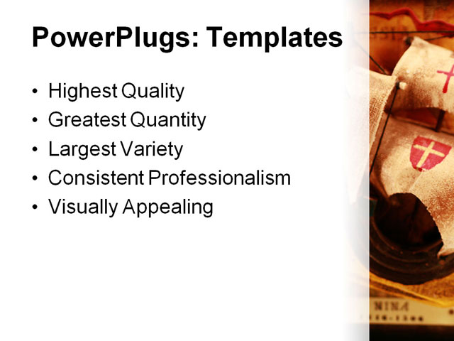 PowerPoint Template - boat, boat, columbus - Print Slide