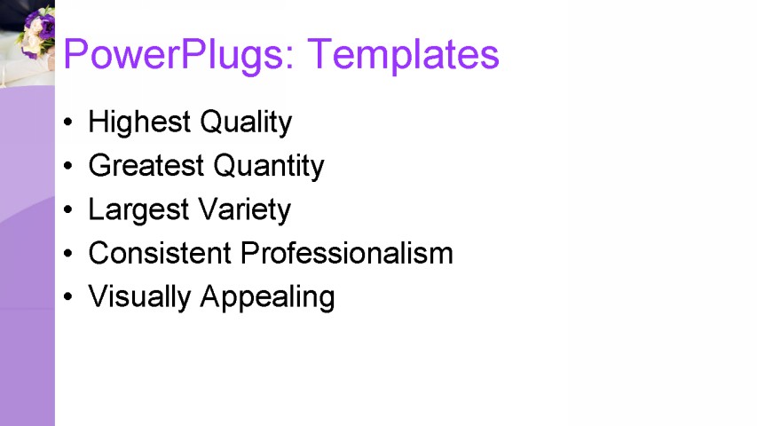 PowerPoint Template - wedding, family, lifestyle - Print Slide