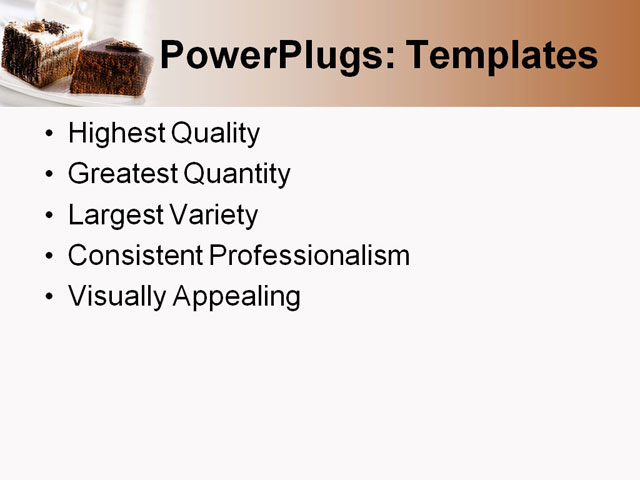 PowerPoint Template - cake, bake, bakery - Print Slide