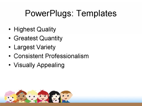 PowerPoint Template - children, lifestyle, abstract - Print Slide