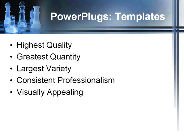 PowerPoint Template - chess, metaphor, game - Print Slide