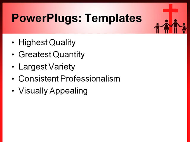 PowerPoint Template - children, christian, christianity - Print Slide