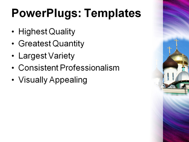 PowerPoint Template - space vortex, orthodox, church - Print Slide