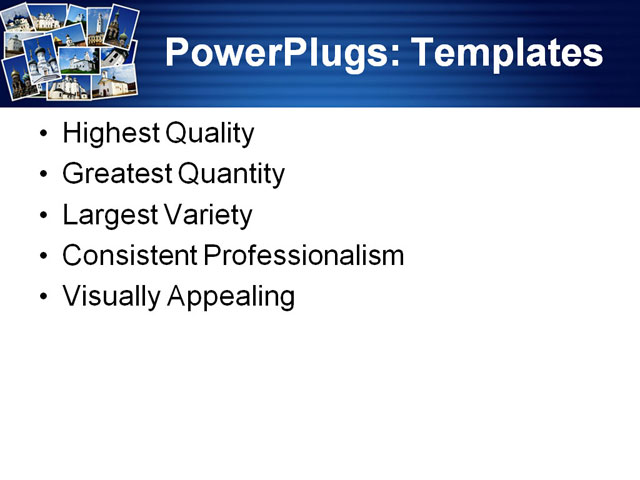 PowerPoint Template - ancient, orthodox, churches - Print Slide