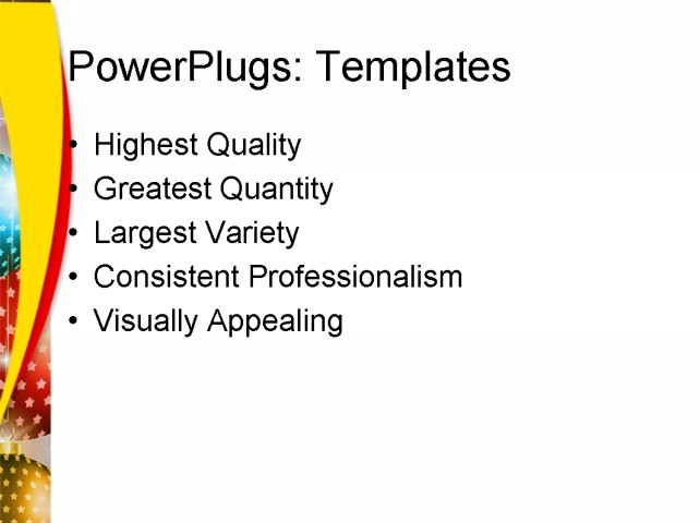 PowerPoint Template - festival, event, abstract - Print Slide