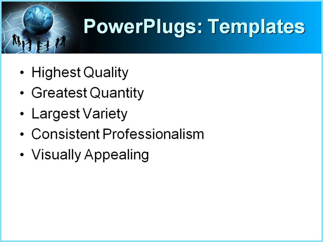 PowerPoint Template - blue, business, data - Print Slide