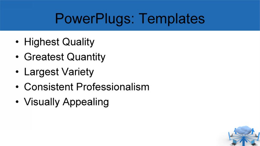 PowerPoint Template - business, people, communication - Print Slide