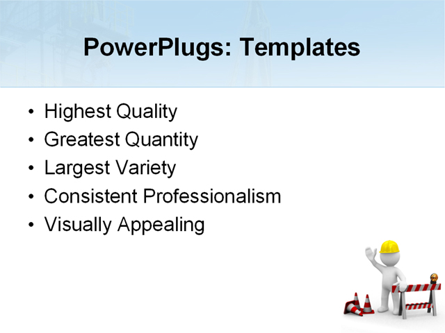 PowerPoint Template - construction, building, architecture - Print Slide