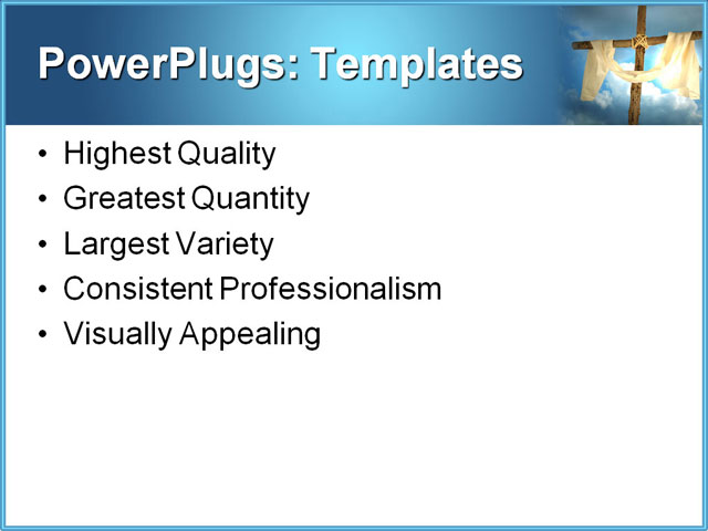 PowerPoint Template - bible, calvary, christ - Print Slide