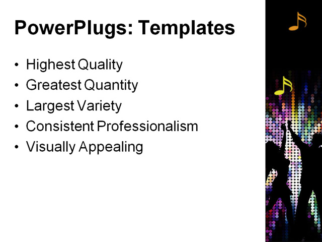 PowerPoint Template - people dancing, background, boy - Print Slide