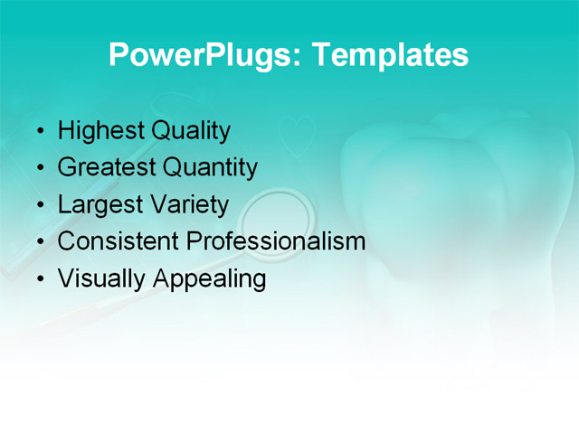 PowerPoint Template - �medical, health, science - Print Slide