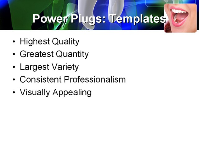 PowerPoint Template - dental, medical, health - Print Slide