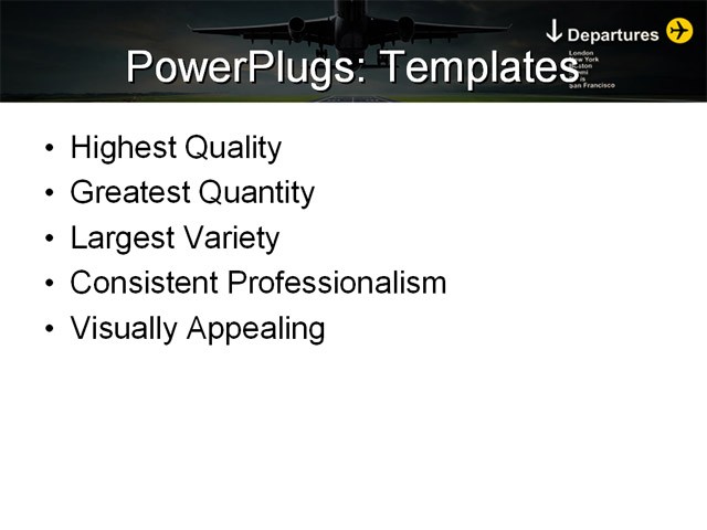 PowerPoint Template - transportation, travel, cities - Print Slide