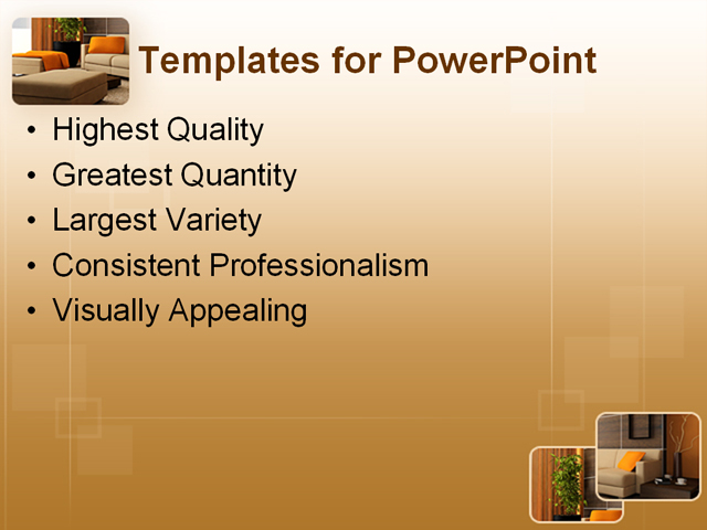 PowerPoint Template - design, interior, architecture - Print Slide