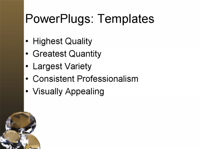 PowerPoint Template - jewelry, wedding, abstract - Print Slide