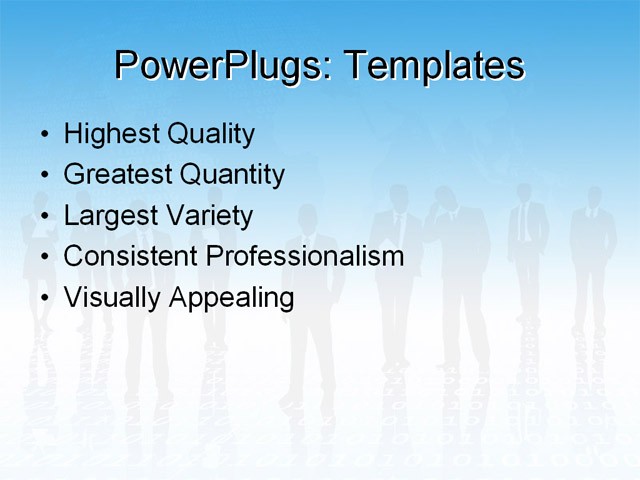 PowerPoint Template - business, people, digital - Print Slide