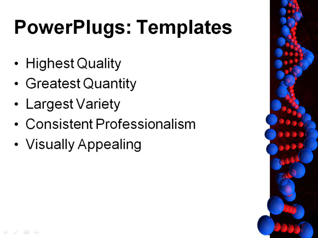 PowerPoint Template - dna, abstract, anatomy - Print Slide