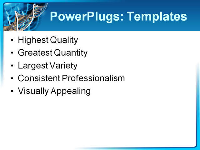 PowerPoint Template - biology, chemistry, dna - Print Slide