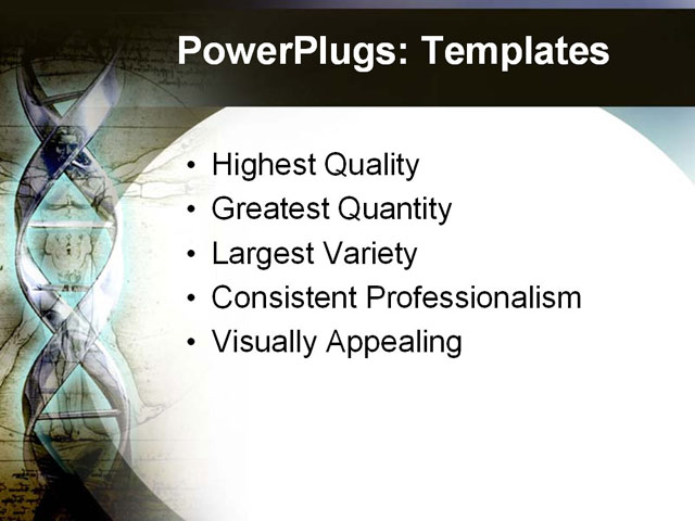 PowerPoint Template - dna, medical, symbols - Print Slide