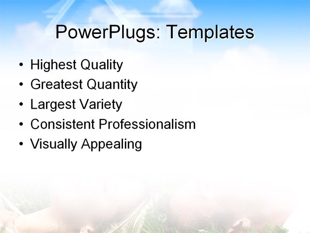 PowerPoint Template - family, garden, leisure - Print Slide