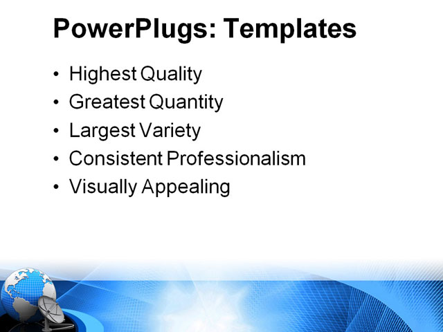 PowerPoint Template - aerial, antenna, black - Print Slide