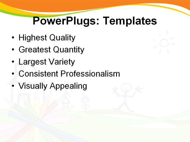 PowerPoint Template - education, art, background - Print Slide