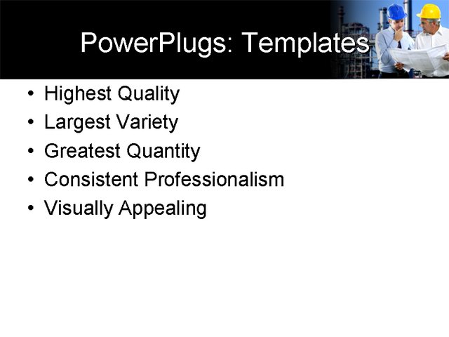 PowerPoint Template - architecture, construction, business - Print Slide