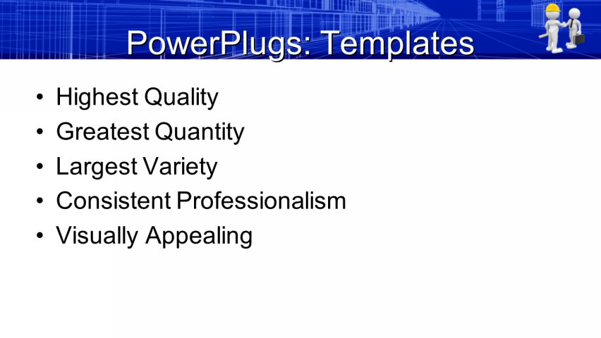 PowerPoint Template - architecture, construction, business - Print Slide