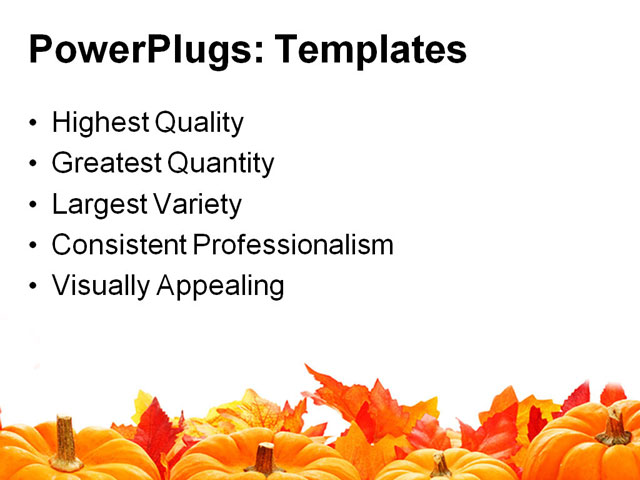 PowerPoint Template - artificial, autumn, background - Print Slide