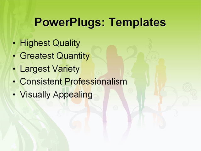 PowerPoint Template - abstract, design, fashion - Print Slide