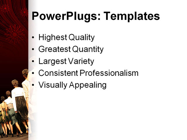 PowerPoint Template - fashion show, fashion, adult - Print Slide