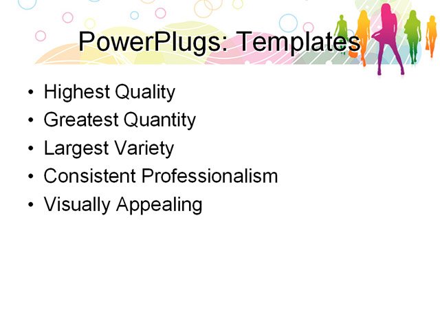 PowerPoint Template - fashion girls, vector illustration, fashion girls - Print Slide