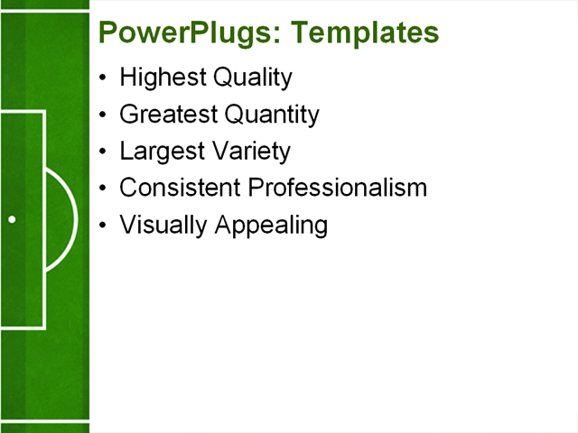 PowerPoint Template - football, playground, background - Print Slide