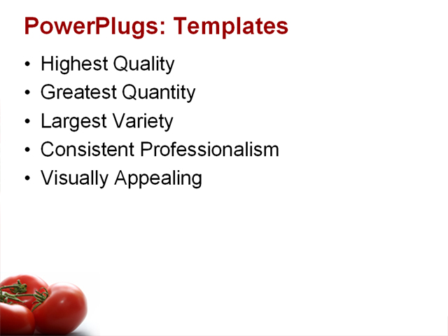 PowerPoint Template - food, vegetables, tomatoes - Print Slide