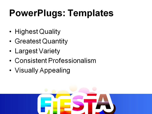 PowerPoint Template - fiesta live, art, background - Print Slide