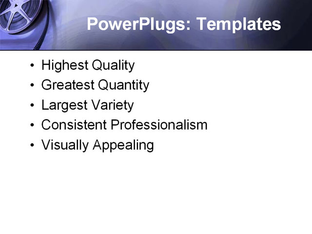 PowerPoint Template - film, strip, roll - Print Slide