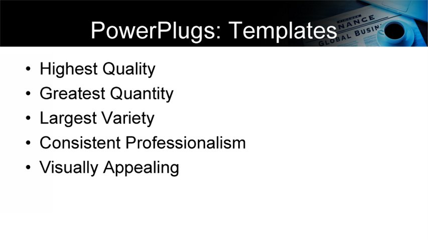 PowerPoint Template - finance, marketing, computer - Print Slide