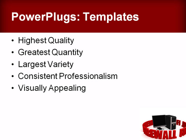 PowerPoint Template - 3d, art, attack - Print Slide